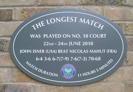 Longest tennis match Isner-Mahut