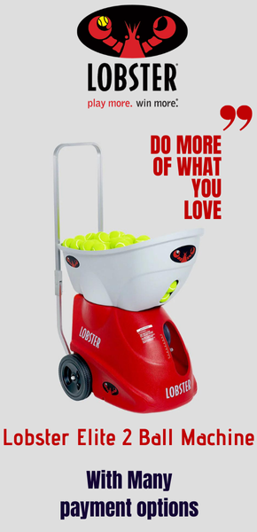 Lobster elite 2 tennis ball machine